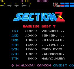 Section Z (Arcade) (gamerip) (1985) MP3 - Download Section Z
